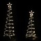 Northlight LED Lighted Spiral Outdoor Christmas Trees - 3' and 4' - Warm White Lights - Set of 2